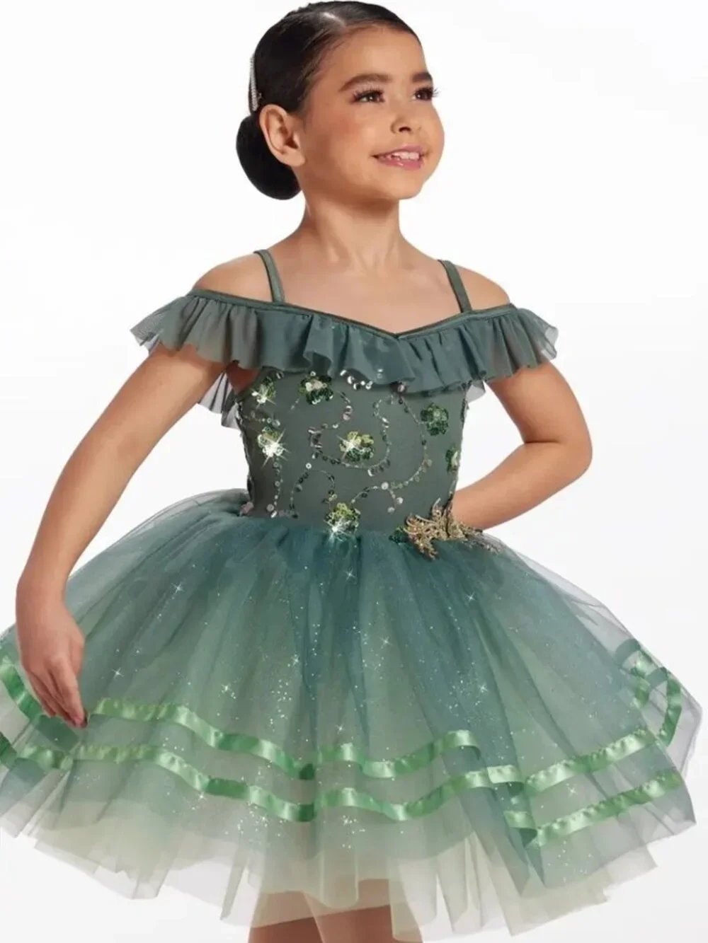 Weissman “Take a Leap” Green Sequin Ballet Dance